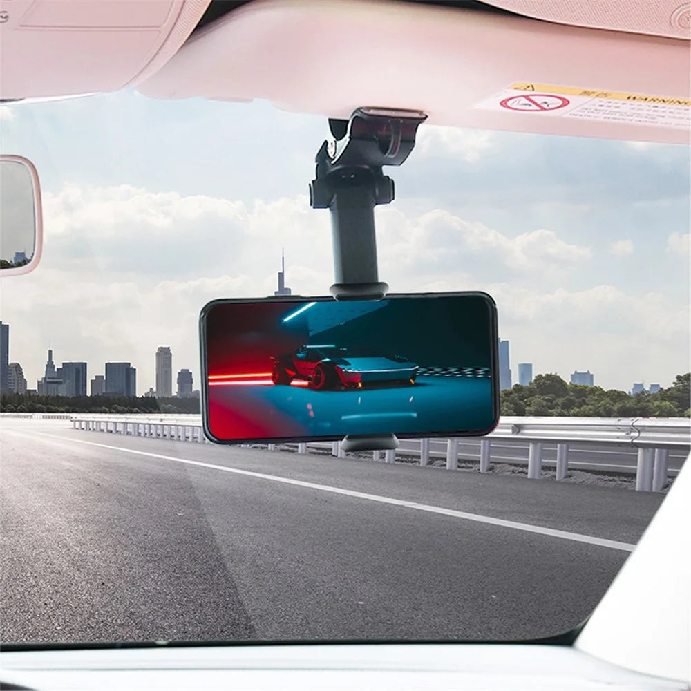 ZY02D Car Clip Sun Visor Cell Phone Holder ABS Universal Mobile Phone Mount Bracket - 2
