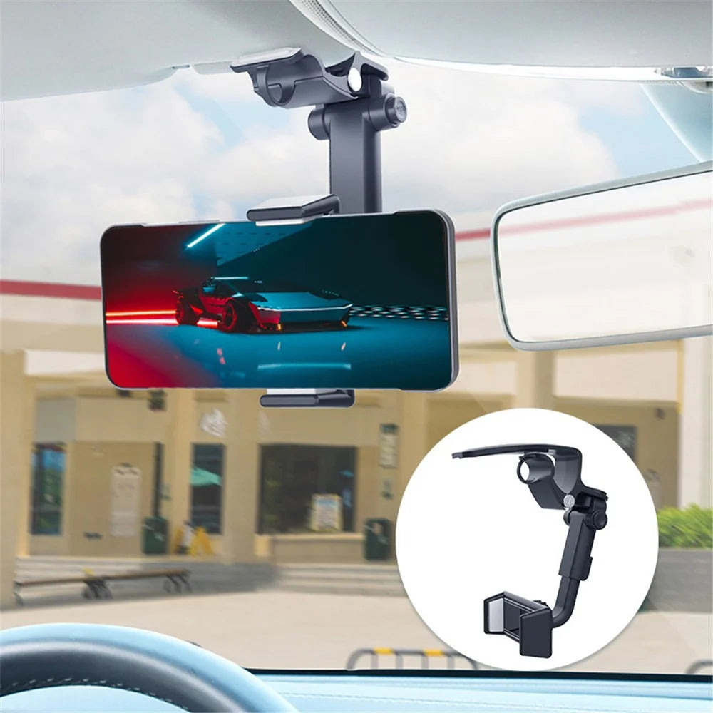 ZY02D Car Clip Sun Visor Cell Phone Holder ABS Universal Mobile Phone Mount Bracket - 3
