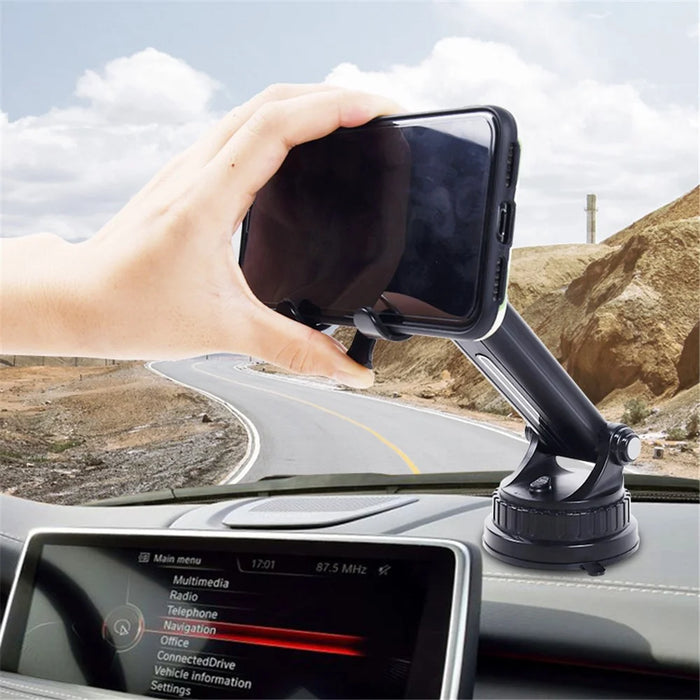 X227 Universal Car Dashboard Phone Holder 360-degree Adjustable Cell Phone Mount Stand with Clamp - 3