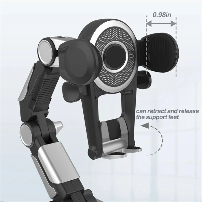 X0666 Multifunction Car Dashboard Phone Holder Adjustable Windshield Cell Phone Mount for Vehicles, Trucks - 5