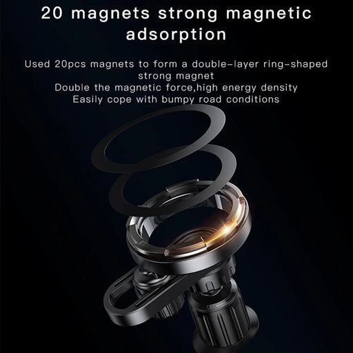 YESIDO C157 Magnetic Car Mount Phone Holder 360-Degree Rotation Air Vent Cellphone Stand Bracket - 2