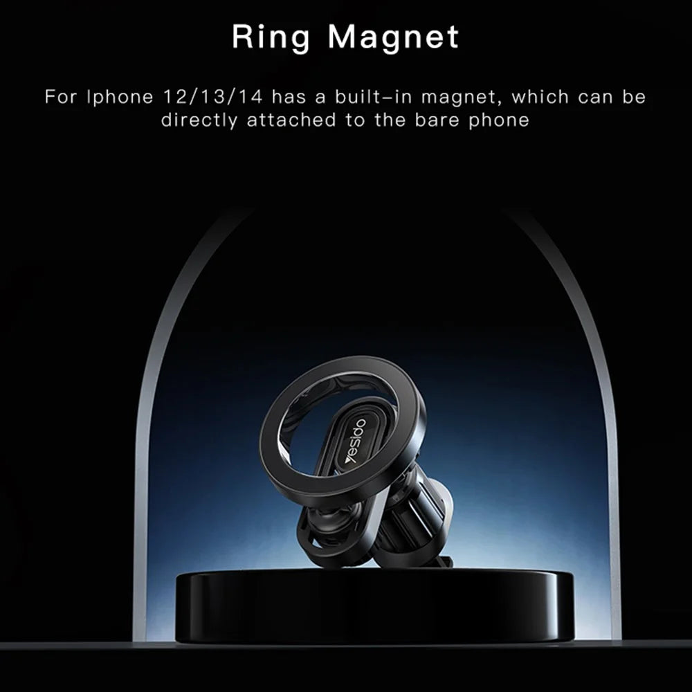 YESIDO C157 Magnetic Car Mount Phone Holder 360-Degree Rotation Air Vent Cellphone Stand Bracket - 4