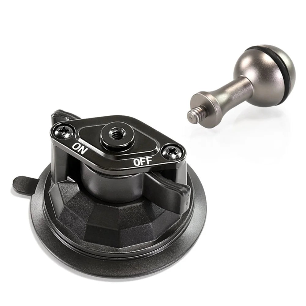 LANPARTE SC-B2 Suction Cup Base with Ball for Vehicle Windshields - 20mm Ball - 6