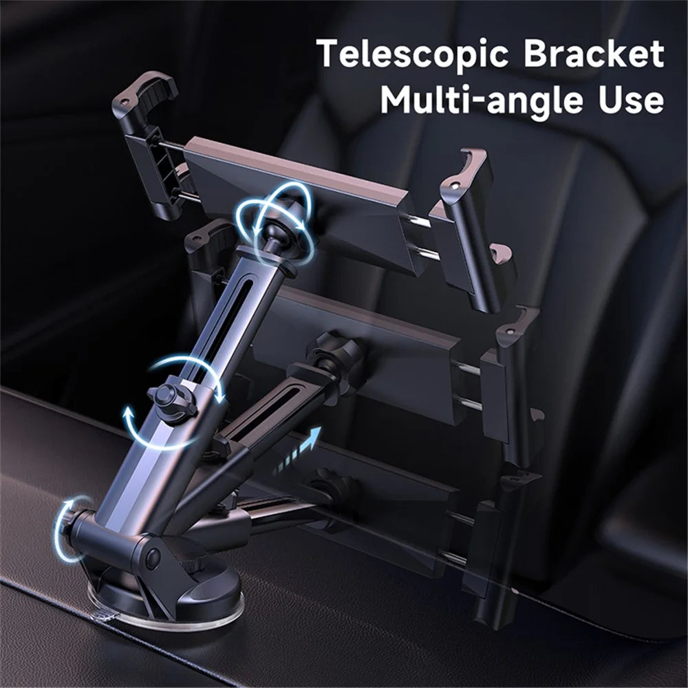 MCDODO CM-4310 MDD Car Dashboard Suction Cup Phone Holder Telescopic Adjustable Tablet Bracket - Black - 5