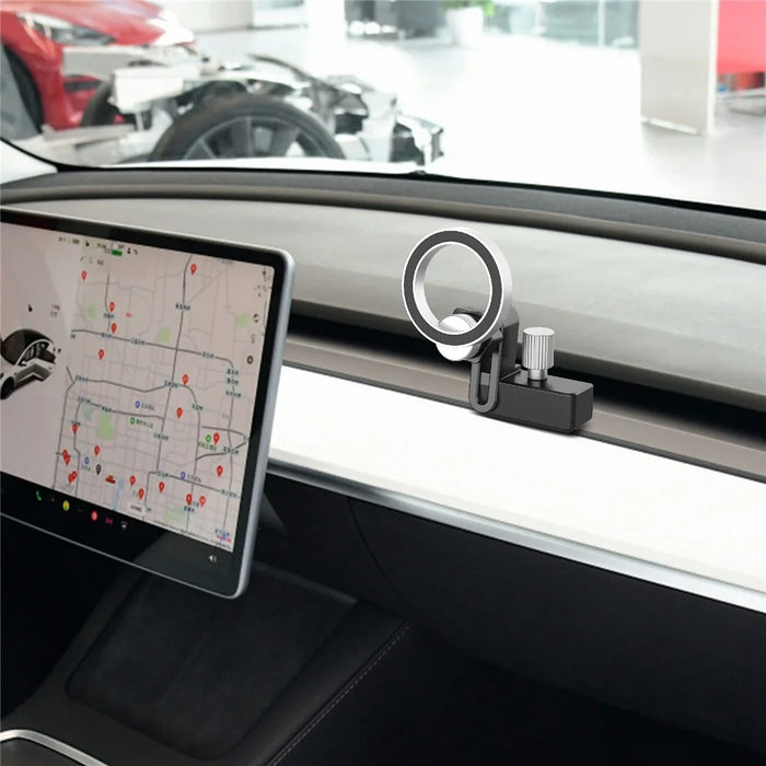 Magnetic Car Mount for Tesla Phone Holder Anti-Slip Shockproof Phone Bracket - 6