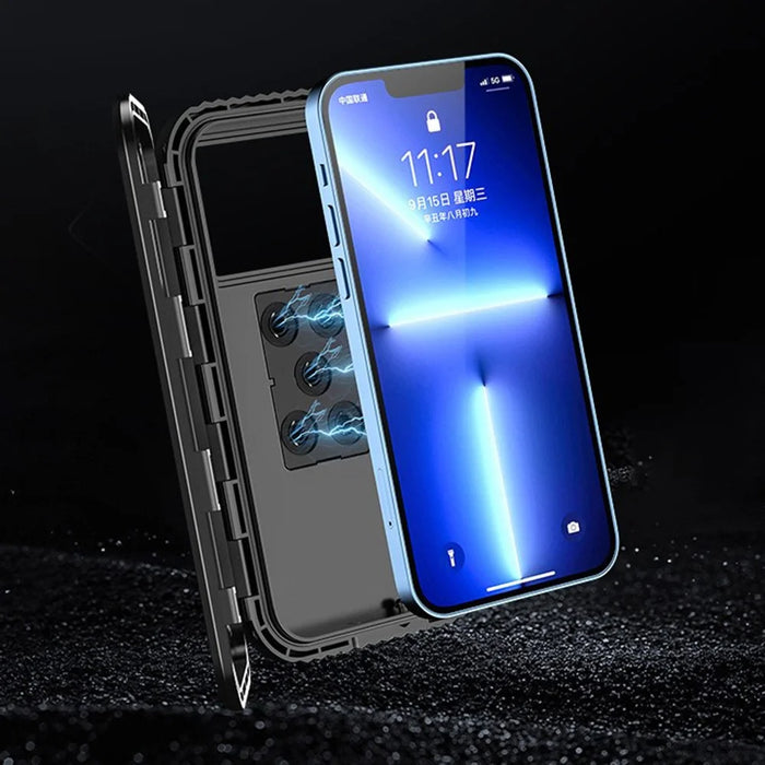 Z009A Bike Motorcycle Handlebar Mount Phone Holder Waterproof Cycling Mobile Phone Case Bracket - 2