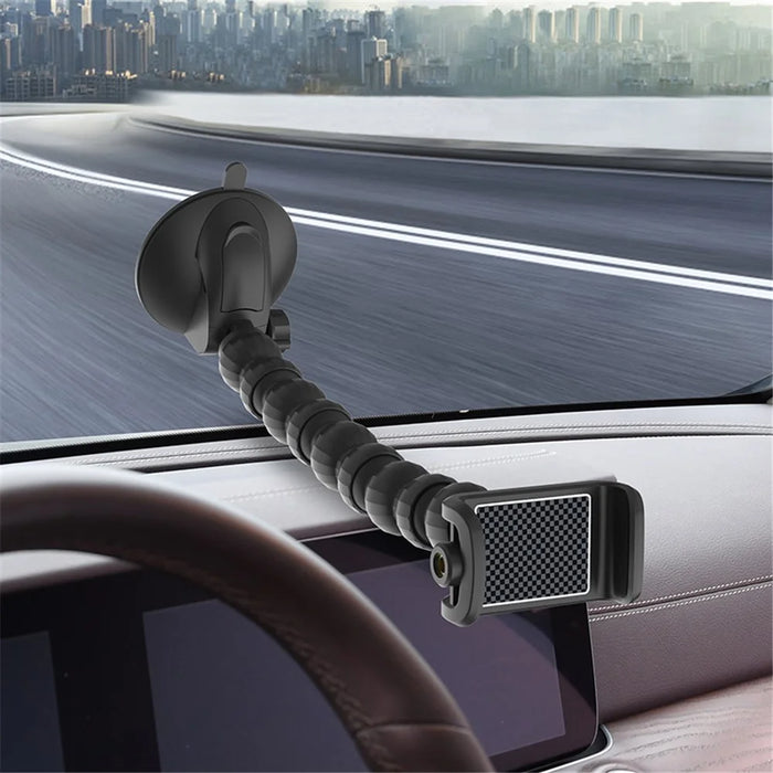 ZY-X2218 Size L Snake Shape Suction Cup Phone Bracket Angle Adjustable Car Phone Holder - 2