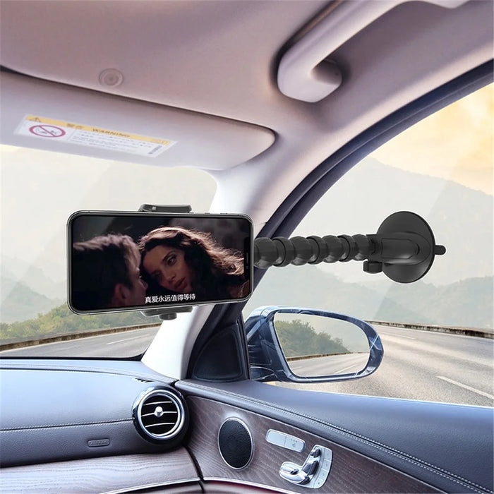 ZY-X2218 Size L Snake Shape Suction Cup Phone Bracket Angle Adjustable Car Phone Holder - 4
