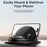 JOYROOM ZS354 Car Dashboard Adhesive Mobile Phone Holder Base Rotatable Cellphone Stand - 2