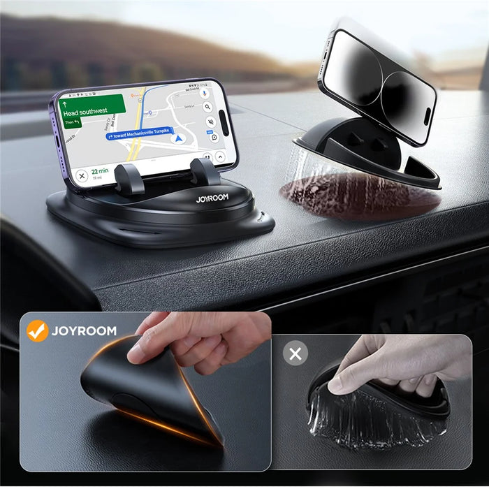 JOYROOM ZS354 Car Dashboard Adhesive Mobile Phone Holder Base Rotatable Cellphone Stand - 4
