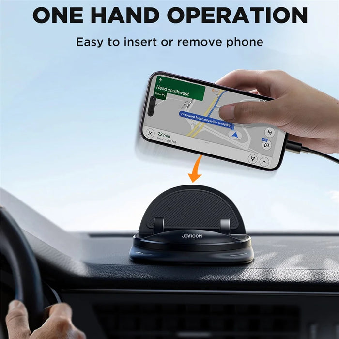 JOYROOM ZS354 Car Dashboard Adhesive Mobile Phone Holder Base Rotatable Cellphone Stand - 6
