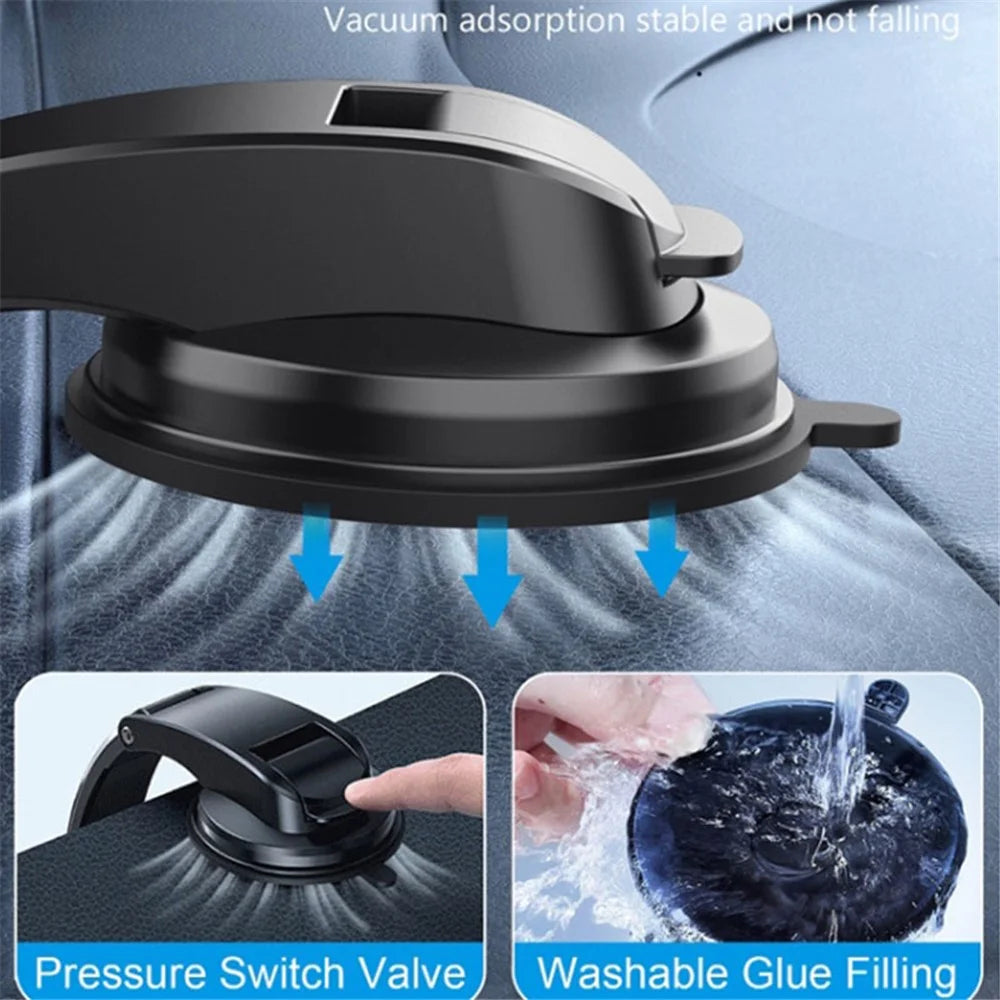 LE-10 Car Dashboard Suction Cup Mount Mobile Phone Holder Magnetic Cell Phone Bracket - 4