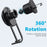 LE-11 Car Suction Cup Mount 360 Degree Rotation Magnetic Phone Holder with Air Vent Clip - 2