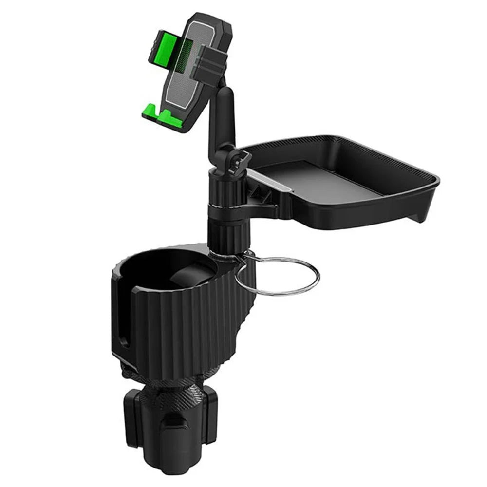 A10 Car Drink Holder Coffee Mug Organizer Phone Stand Food Snack Tray Car Mount Rack - Green - 1