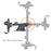 D33 Suction Cup Base Gravity Sensing Car Phone Holder Bracket with Air Vent Clip - Black - 4