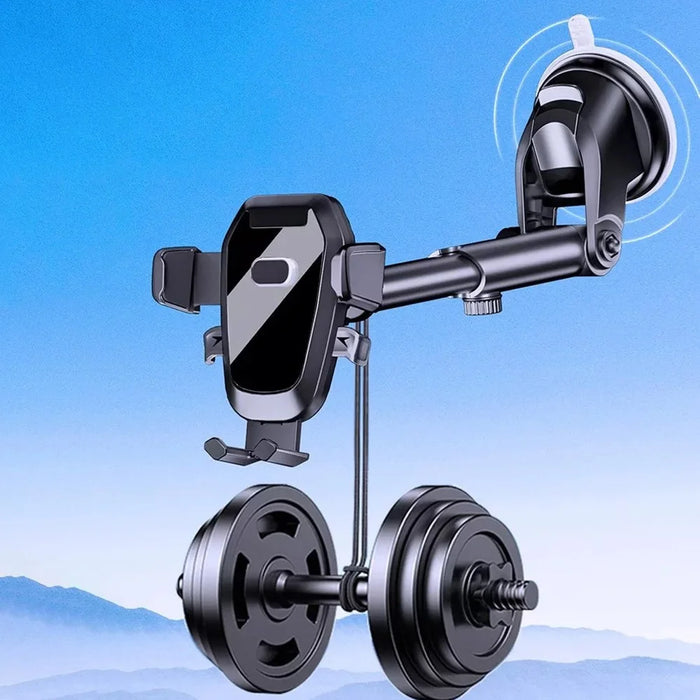 D-41+121+120 Car Phone Mount Universal Vehicle Dashboard Phone Holder Multifunctional Telescopic Suction Cup Cell Phone Bracket - 4