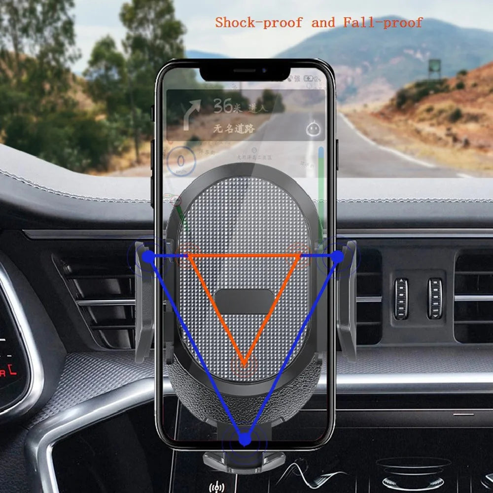 ES33 ABS+Carbon Fiber 360 Degree Rotation Suction Cup Mount Car Mobile Phone Holder Bracket - Black - 4