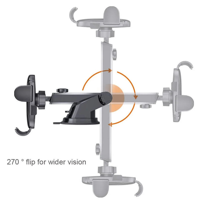 D-43+128+120 Car Dashboard Telescopic Suction Cell Phone Mount Multi-functional Car Air Vent Phone Holder - 6