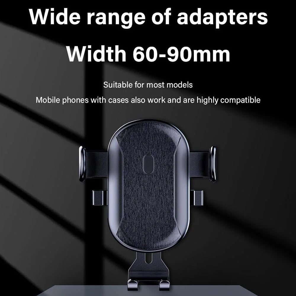 D48+105+K5 Car Dashboard Windshield Air Vents Phone Holder for iPhone 16 / 16 Plus / 16 Pro / 16 Pro Telescopic Suction Cup Car Phone Mount - 7