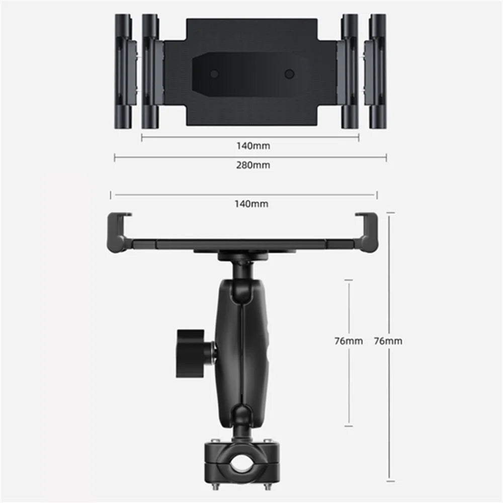 Car Headrest Metal Phone Mount Stretchable Car Seat Back Tablet Holder Compatible with 4.7-11 inch Cellphone, Tablets - 7