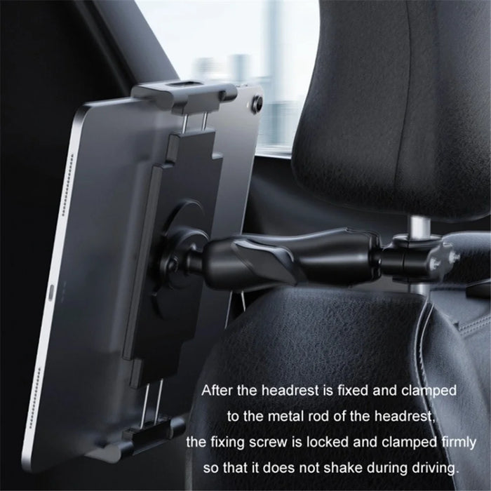 Car Seat Back Plastic Phone Holder Rotating Car Headrest Tablet Mount Compatible with 4.7-11 inch Cellphone, Tablets - 2
