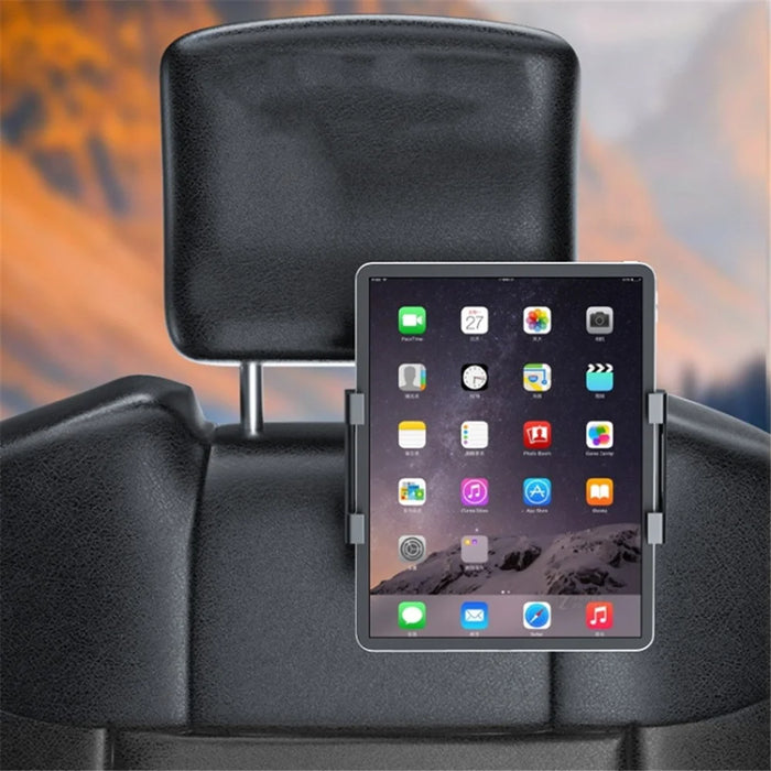 Car Seat Back Plastic Phone Holder Rotating Car Headrest Tablet Mount Compatible with 4.7-11 inch Cellphone, Tablets - 6
