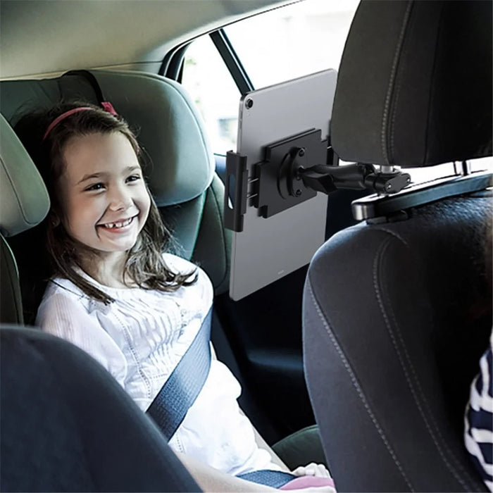 Car Seat Back Plastic Phone Holder Rotating Car Headrest Tablet Mount Compatible with 4.7-11 inch Cellphone, Tablets - 7
