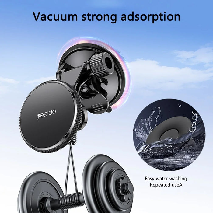 YESIDO C177 For iPhone 12 / 13 / 14 / 15 Car Suction Cup Base Phone Holder Bracket - 5