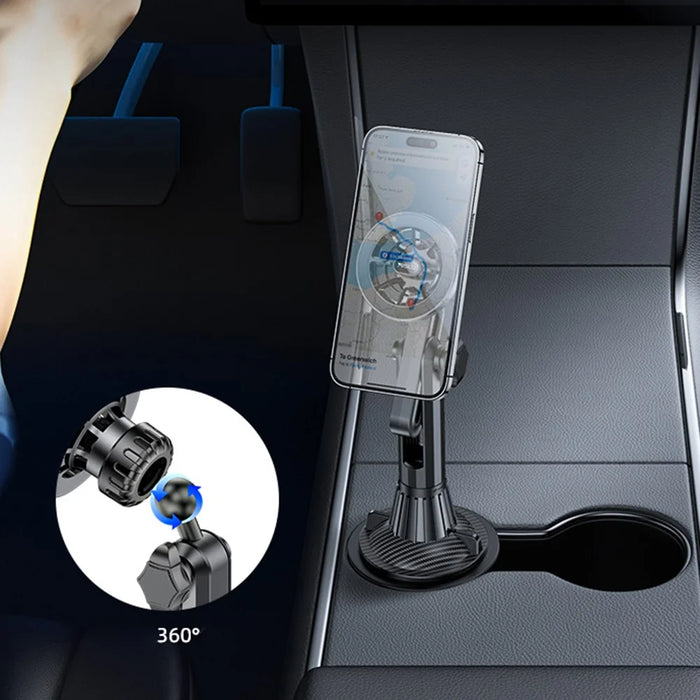 YESIDO C200 For iPhone 12 / 13 / 14 / 15 Car Cup Holder Mount Phone Bracket - 5