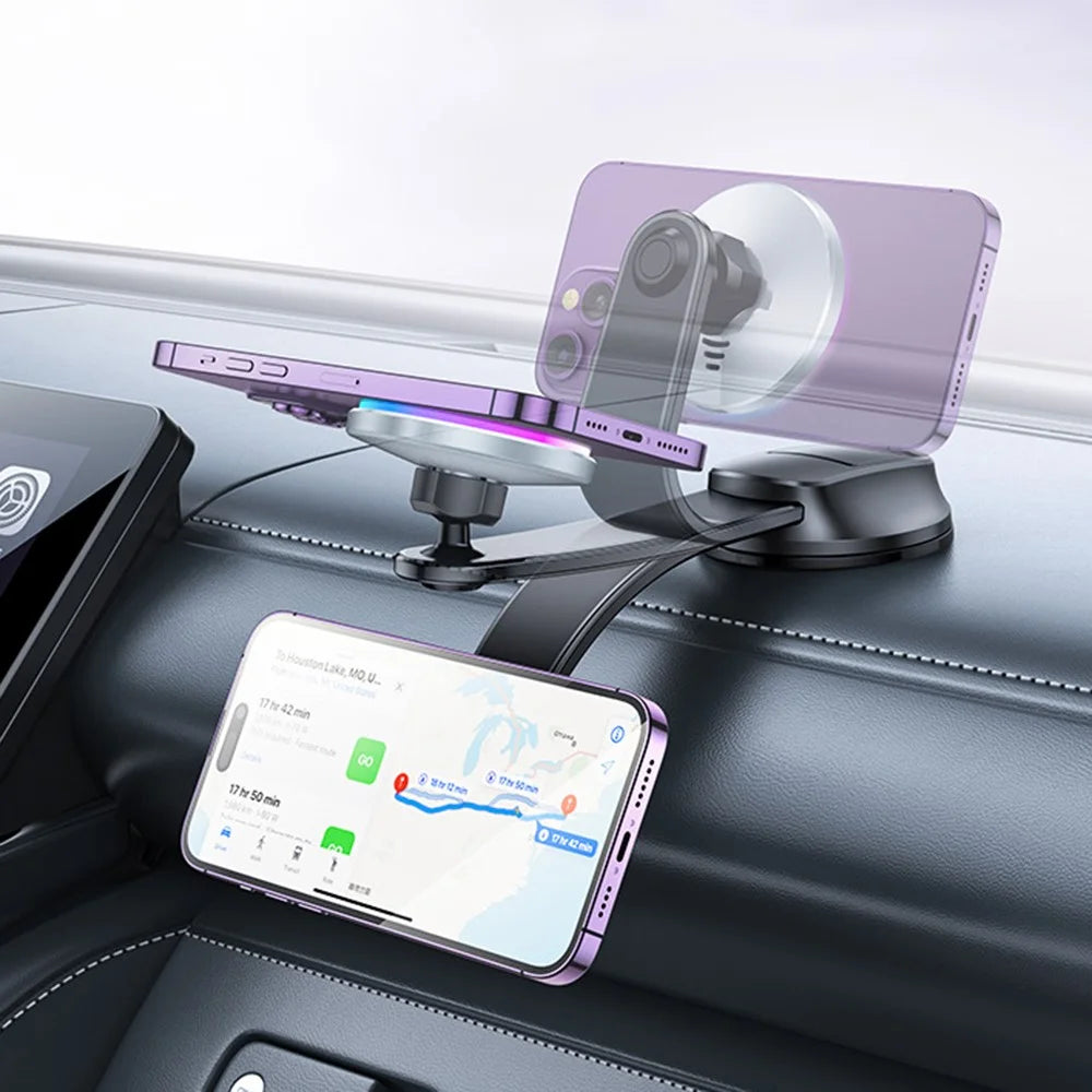YESIDO C292 15W Magnetic Wireless Charger Cellphone Holder Bracket with Ambient Light - 3