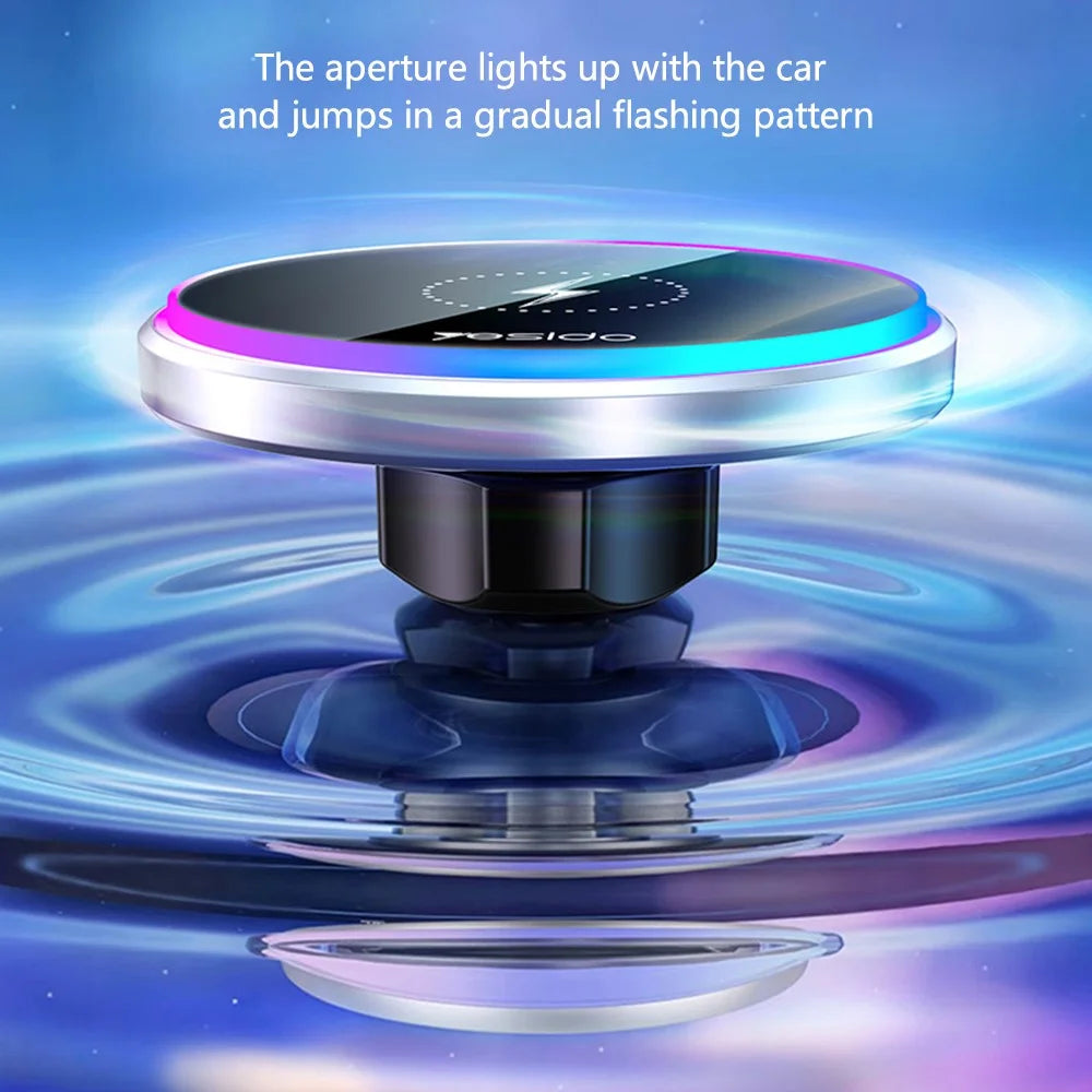 YESIDO C292 15W Magnetic Wireless Charger Cellphone Holder Bracket with Ambient Light - 7