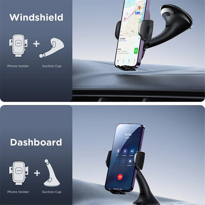 JOYROOM JR-ZS259 Car Suction Cup Mount Universal Phone Holder for Windshield / Dashboard - 2