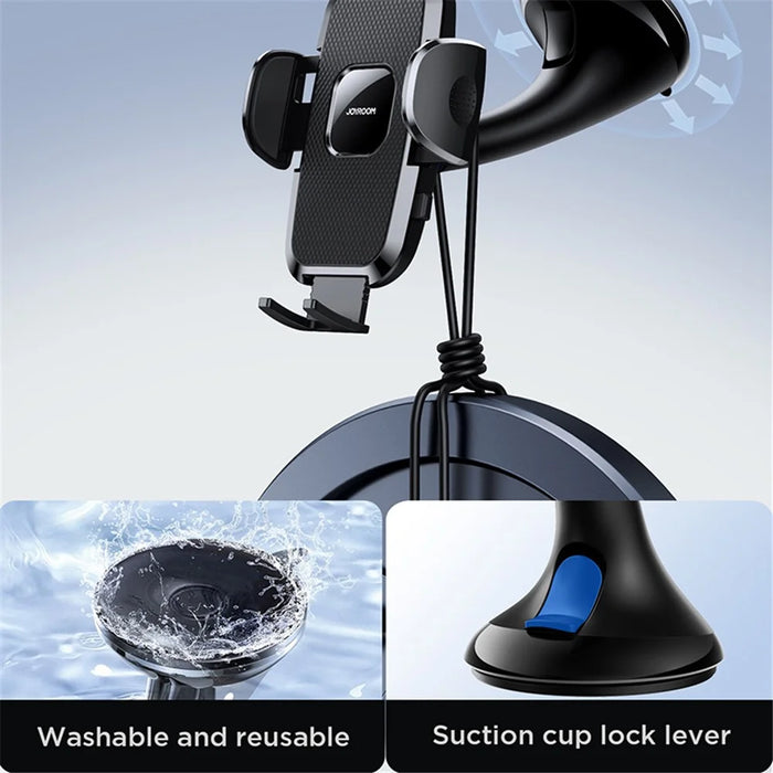 JOYROOM JR-ZS259 Car Suction Cup Mount Universal Phone Holder for Windshield / Dashboard - 3