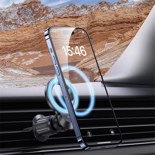 USAMS US-ZJ075 Magnetic Car Phone Holder 360-degree Rotation Air Vent Phone Mount - 2