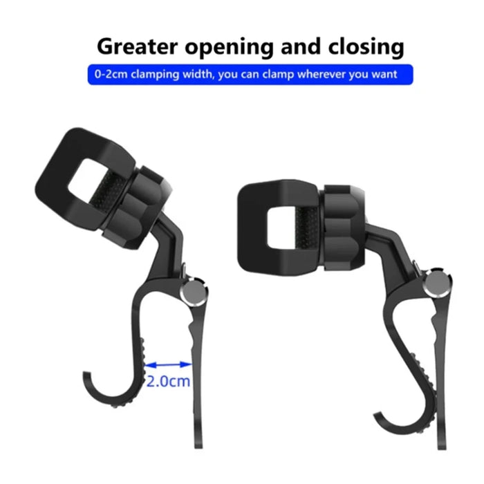 Multi-functional Clip-on Car Back Seat Mobile Phone Holder Bracket Hook Hanger - Grey - 2