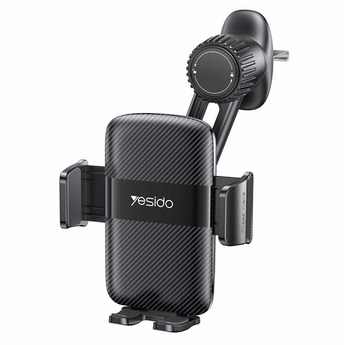 YESIDO C242 Air Vent Phone Holder for iPhone 16 / 16 Plus / 16 Pro / 16 Pro Max Adjustable Car Phone Mount with Hook Clip - 1