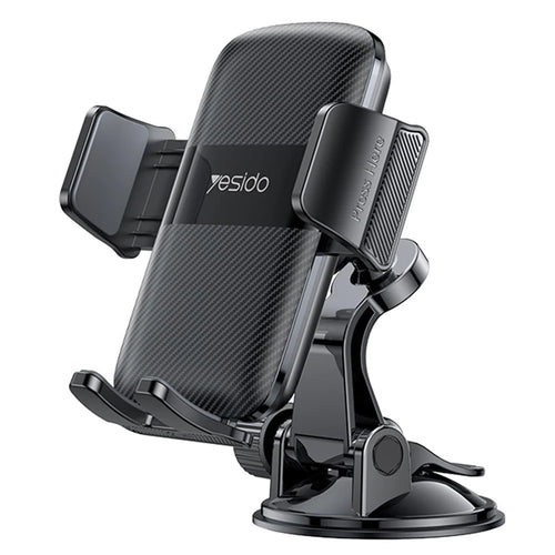 YESIDO C175 Mini Suction Cup Dashboard Phone Mount Rotating Cell Phone Holder for iPhone 16 / 16 Plus / 16 Pro / 16 Pro Max - 1