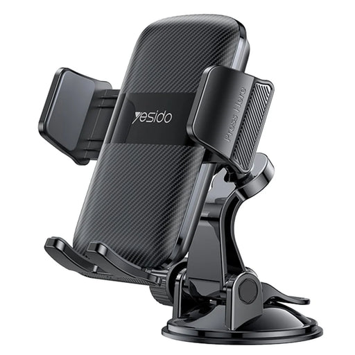 YESIDO C175 Mini Suction Cup Dashboard Phone Mount Rotating Cell Phone Holder for iPhone 16 / 16 Plus / 16 Pro / 16 Pro Max - 1