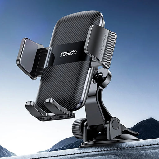 YESIDO C175 Mini Suction Cup Dashboard Phone Mount Rotating Cell Phone Holder for iPhone 16 / 16 Plus / 16 Pro / 16 Pro Max - 2
