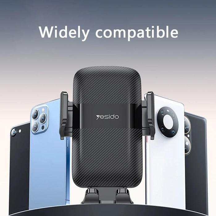 YESIDO C175 Mini Suction Cup Dashboard Phone Mount Rotating Cell Phone Holder for iPhone 16 / 16 Plus / 16 Pro / 16 Pro Max - 6