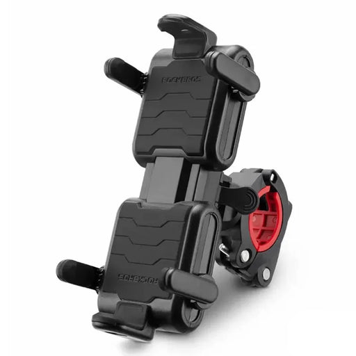ROCKBROS Bicycle Six-Claw Cell Phone Bracket Quick Release Phone Holder for E-Bike Motorcycle - Black - 1