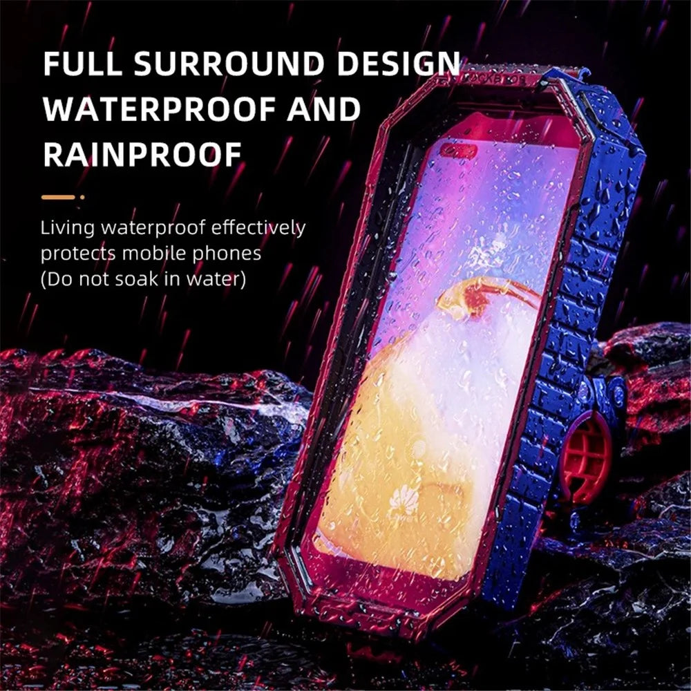 ROCKBROS Rainproof Handlebar E-Bike Mobile Phone Bracket PET Touch Screen Bike Phone Holder - 5