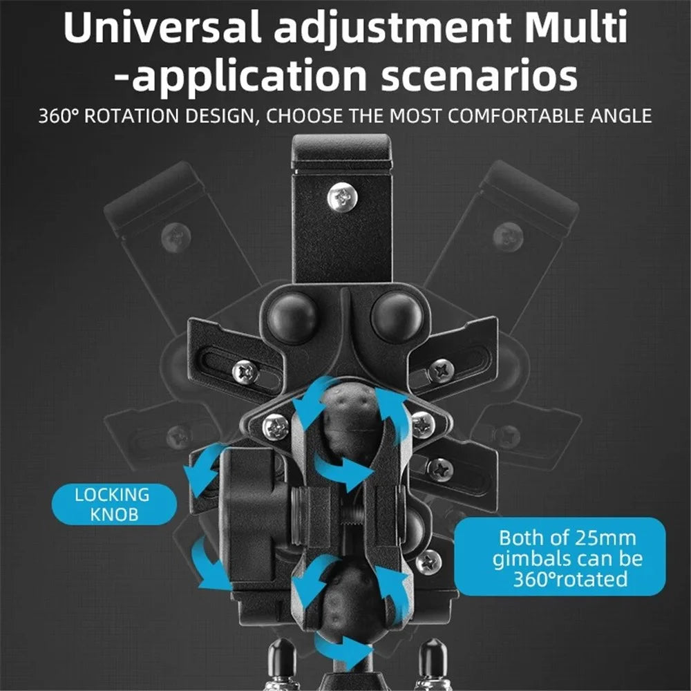 ROCKBROS 25210024 Motorcycle Cell Phone Holder Shockproof E-Bike Phone Mount for Bicycle Navigation - U-shape - 4