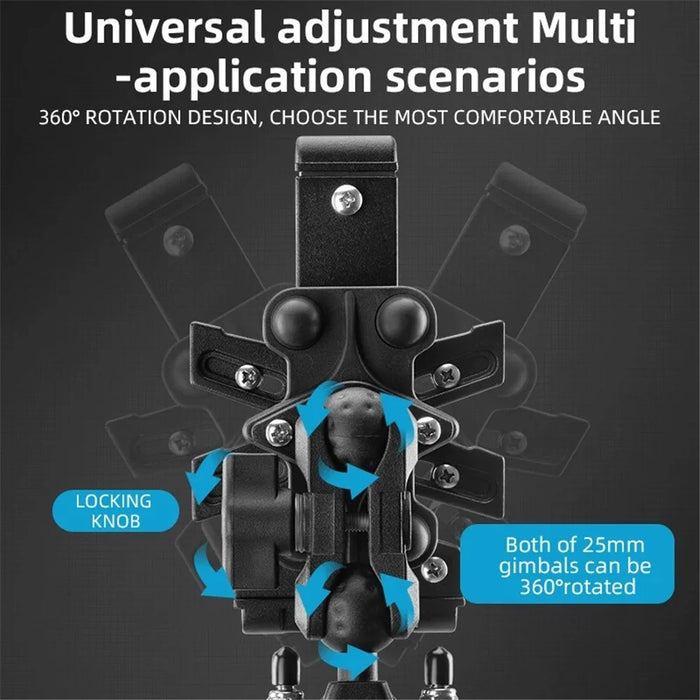 ROCKBROS 25210024 Motorcycle Cell Phone Holder Shockproof E-Bike Phone Mount for Bicycle Navigation - U-shape - 4