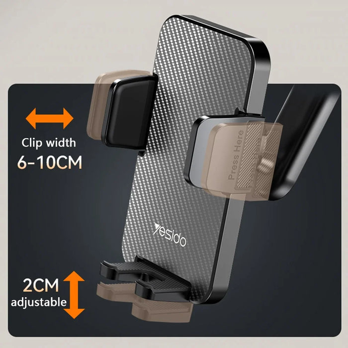 YESIDO C172 Suction Cup Multi-Function Dashboard Phone Mount Car Magnetic Phone Holder for iPhone 16 / 16 Plus / 16 Pro / 16 Pro Max - 7