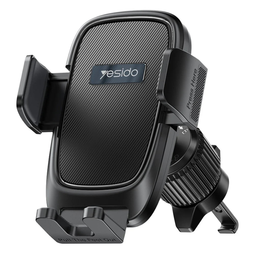 YESIDO C241 Car Air Outlet Phone Holder with Rotatable Ball Head for 4.7-7.2 inch Phone Clamp Bracket - 1
