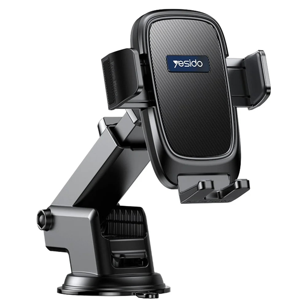YESIDO C262 Suction Cup Phone Car Holder Retractable Long Arm Triangular Bracket - 1