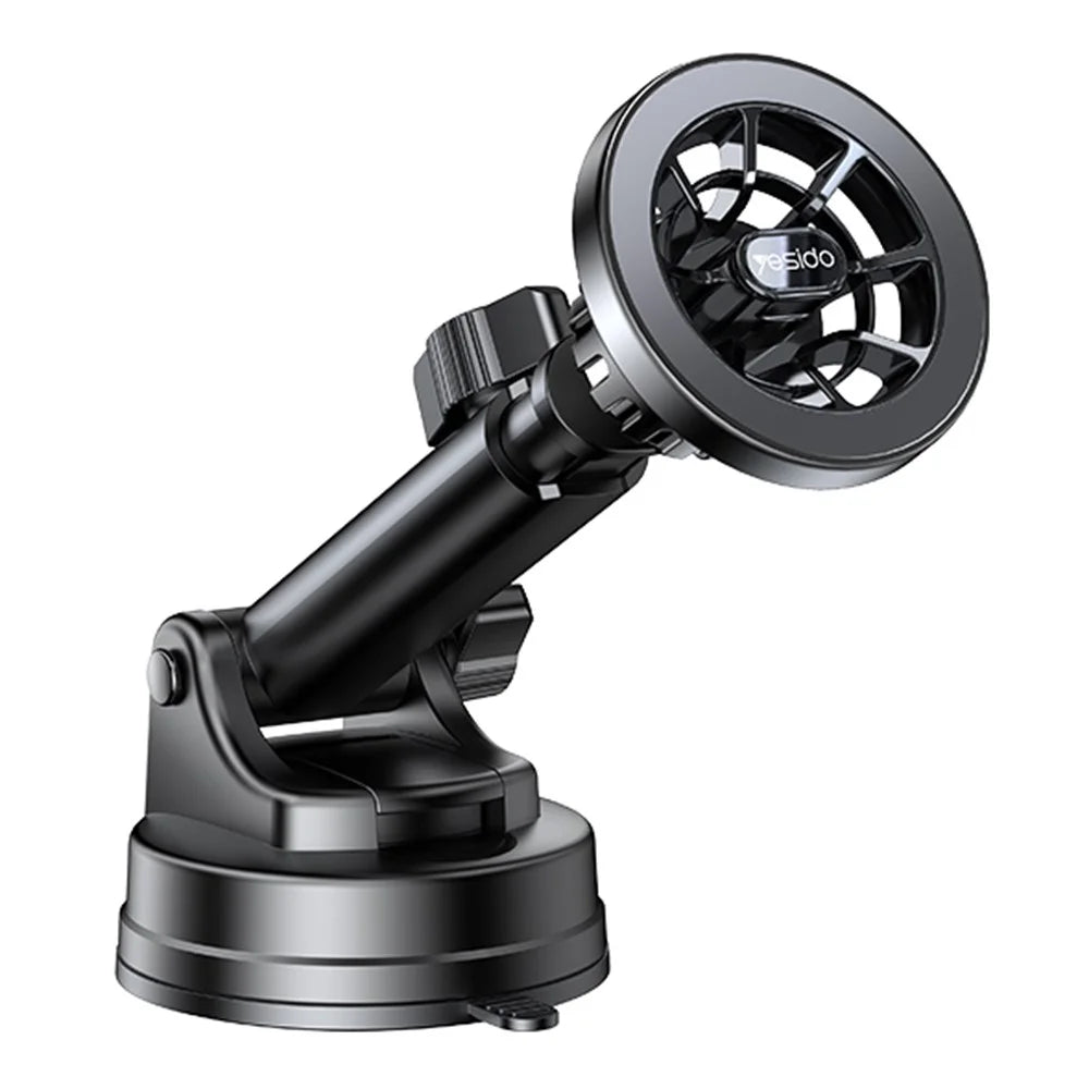 YESIDO C158 Ring Shape Magnetic Car Sucker Mount Mobile Phone Holder with Air Outlet Clip - 1