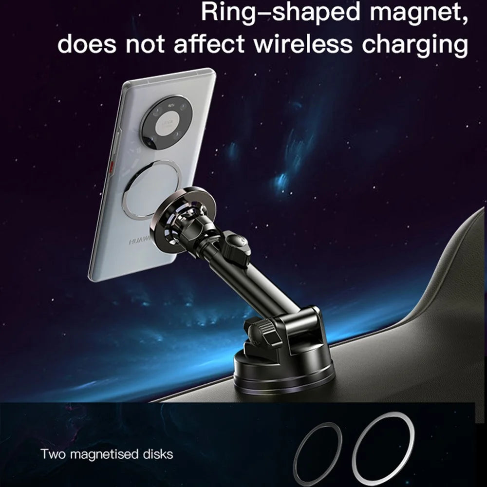 YESIDO C158 Ring Shape Magnetic Car Sucker Mount Mobile Phone Holder with Air Outlet Clip - 4