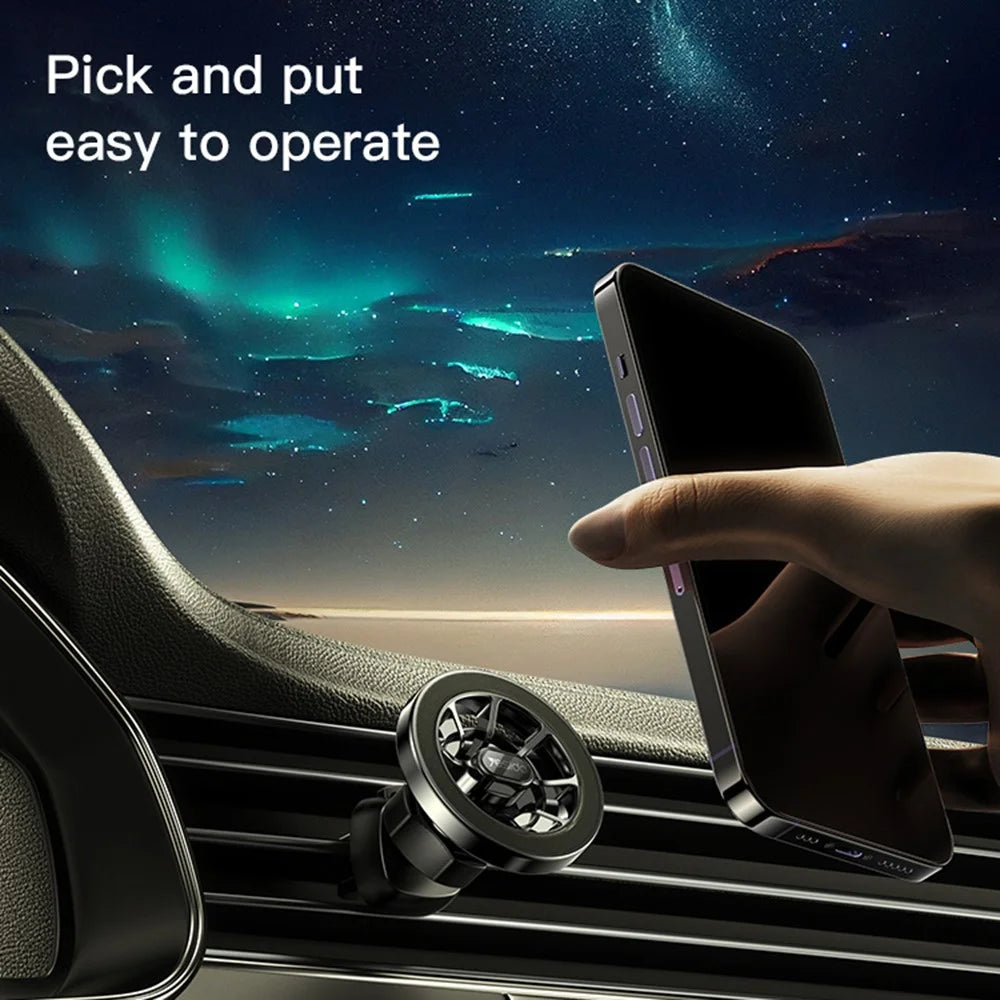 YESIDO C158 Ring Shape Magnetic Car Sucker Mount Mobile Phone Holder with Air Outlet Clip - 5